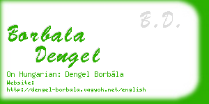 borbala dengel business card